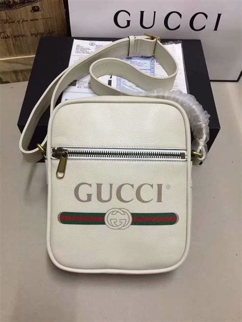 gucci messanger bag rep|Gucci print Messenger bag white.